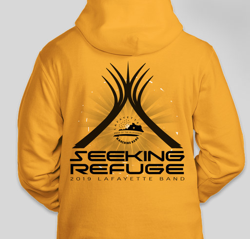 Seeking Refuge - Lafayette Band 2019 Fundraiser - unisex shirt design - back