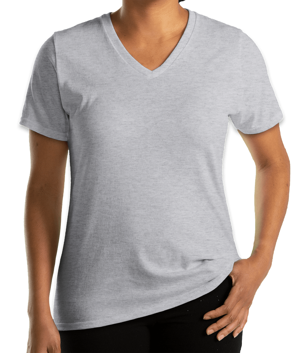Port & Company Women's Core Cotton V-Neck T-shirt
