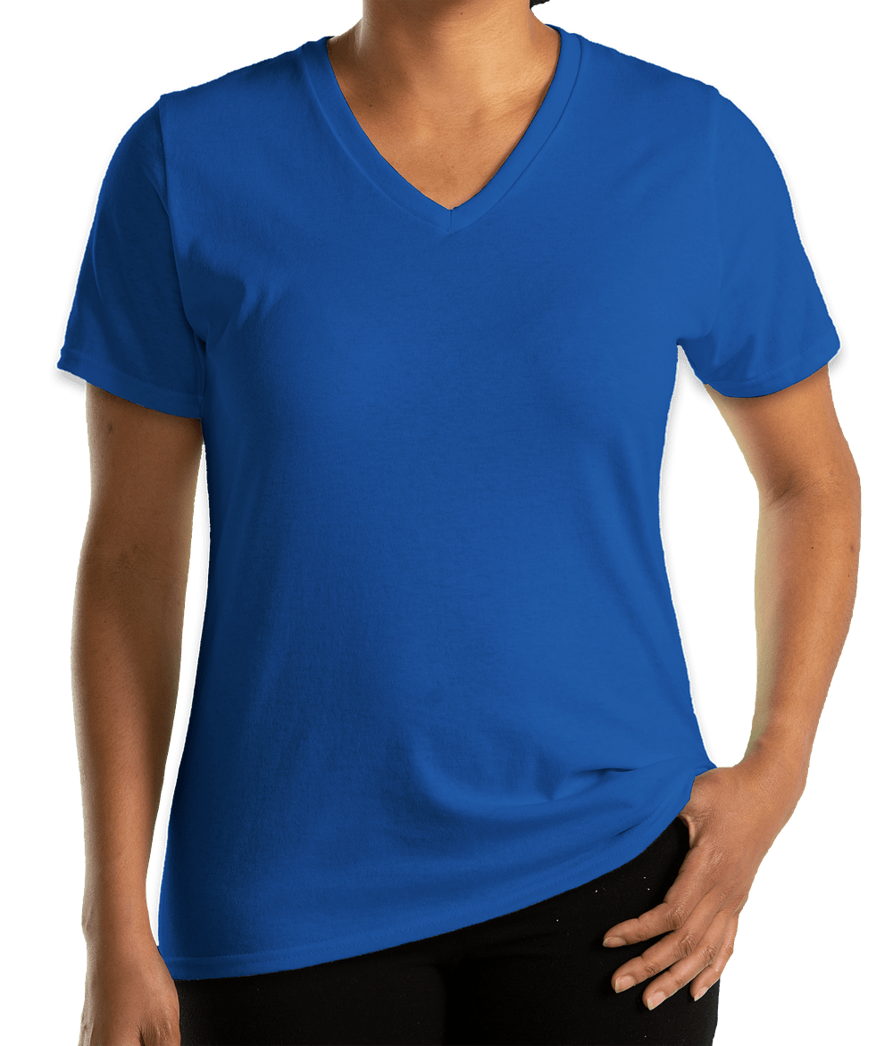 Port & Company Women's Core Cotton V-Neck T-shirt