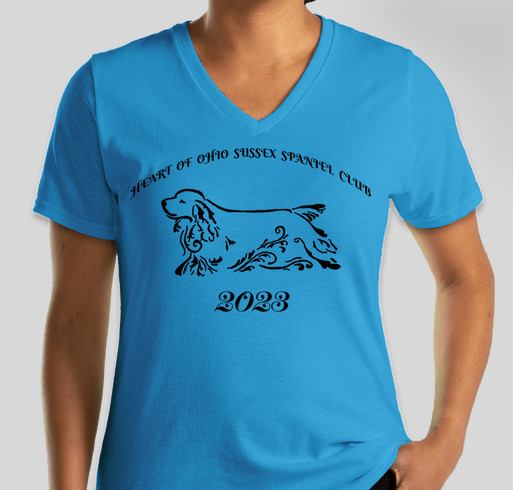 Heart Of Ohio Sussex Spaniel Club Fundraiser - unisex shirt design - front