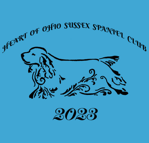 Heart Of Ohio Sussex Spaniel Club shirt design - zoomed