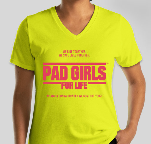 Get Your PAD GIRLS GEAR and Help Us Get to the Gumball 3000 Fundraiser - unisex shirt design - front