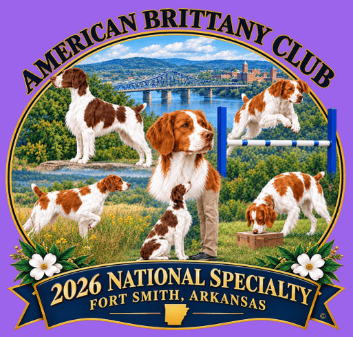 2026 American Brittany Club National Specialty shirt design - zoomed