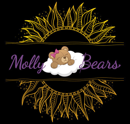 Molly Bears - Boho Style Crop with Sunflower shirt design - zoomed