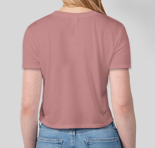 Molly Bears - Boho Style Crop with Sunflower Fundraiser - unisex shirt design - back