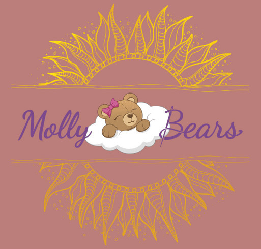 Molly Bears - Boho Style Crop with Sunflower shirt design - zoomed