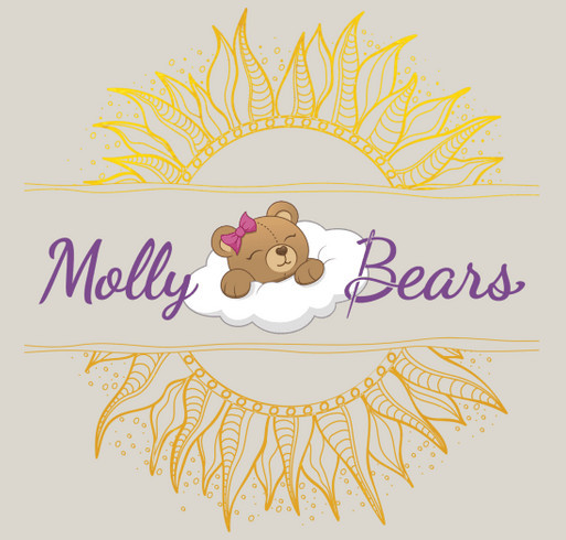 Molly Bears - Boho Style Crop with Sunflower shirt design - zoomed