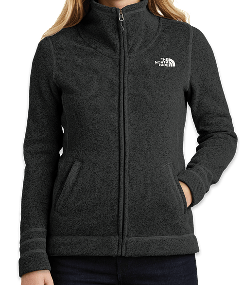 womens north face sweater jacket