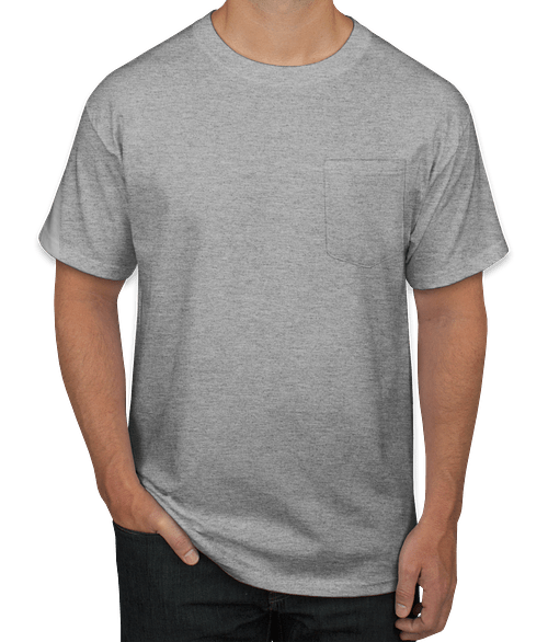 Custom ink pocket tee clearance