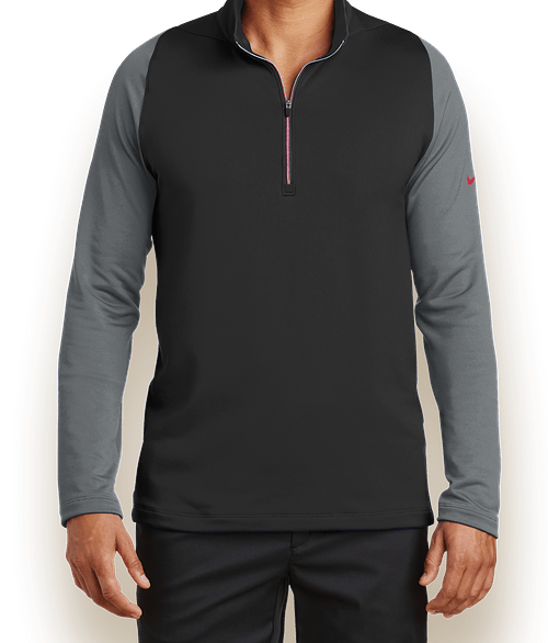 black quarter zip pullover