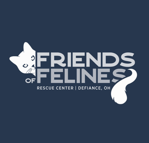 Friends of Felines Rescue Winter Shirt Fun-Raiser! shirt design - zoomed