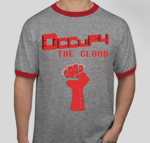 Occupy the Cloud [for Girls Who Code] Fundraiser - unisex shirt design - front