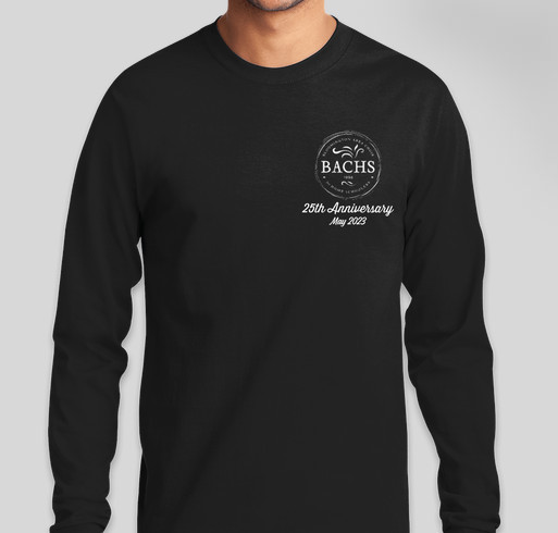BACHS 25th Anniversary Fundraiser - unisex shirt design - front