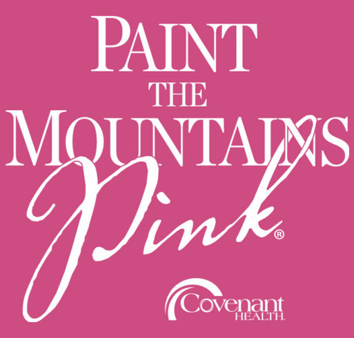 Morristown Paint the Mountains Pink shirt design - zoomed