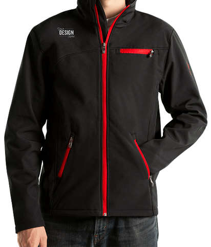 Spyder Transport Soft Shell Jacket - Black / Red