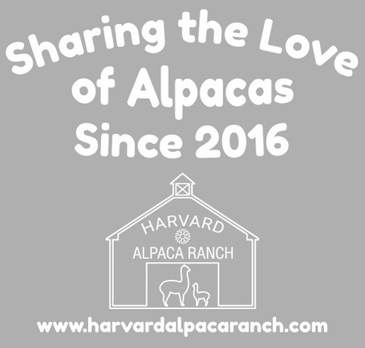 Support 10 Years of Harvard Alpaca Ranch shirt design - zoomed