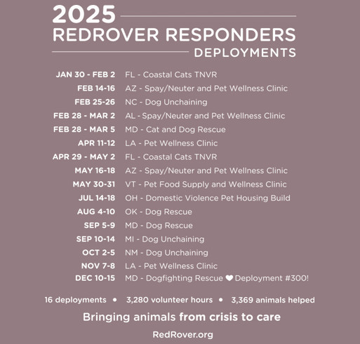 RedRover Responders 2025 Collector's T-shirt shirt design - zoomed