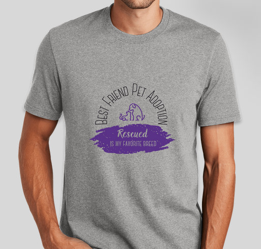 Best Friend Pet Adoption Fundraiser - unisex shirt design - front