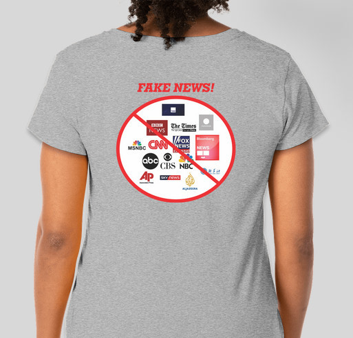Support the Real News! Fundraiser - unisex shirt design - back