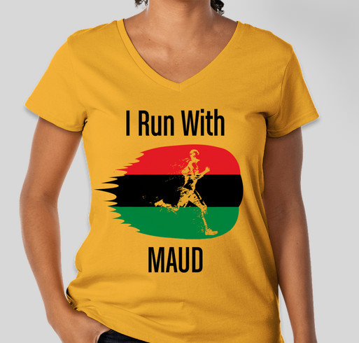 We Run with Maud Fundraiser - unisex shirt design - front