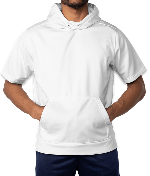short sleeve pullover hoodie