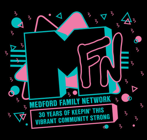 Celebrating 30 years of the MFN! shirt design - zoomed