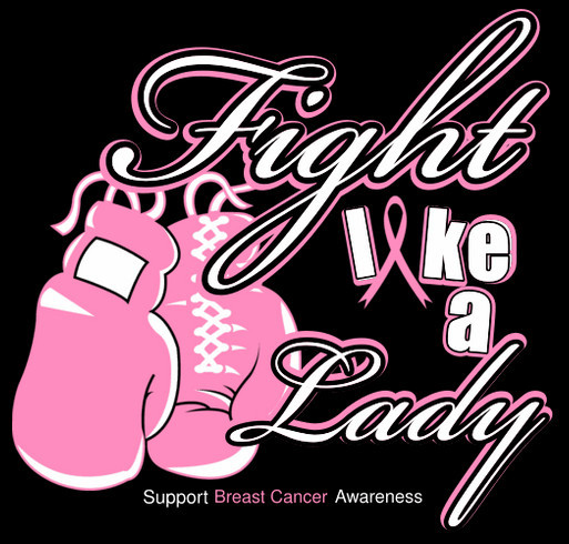 Fundraiser for Breast Cancer shirt design - zoomed
