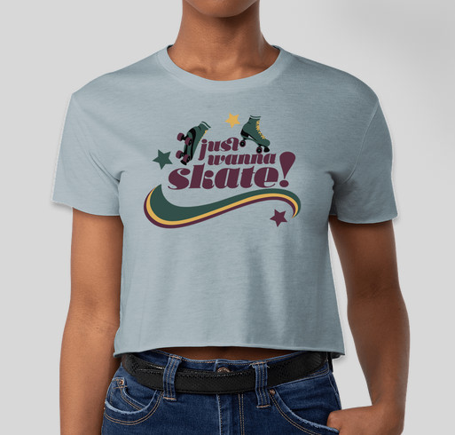 Limited Edition Retro Roller Skating Shirt! Fundraiser - unisex shirt design - front