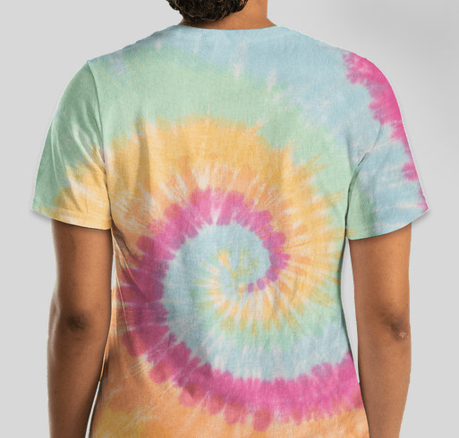 Hoot Ladies Tie Dye Fundraiser - unisex shirt design - back