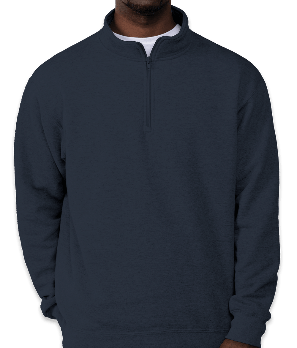 Quarter zip 10th anniversary Fundraiser - unisex shirt design - front