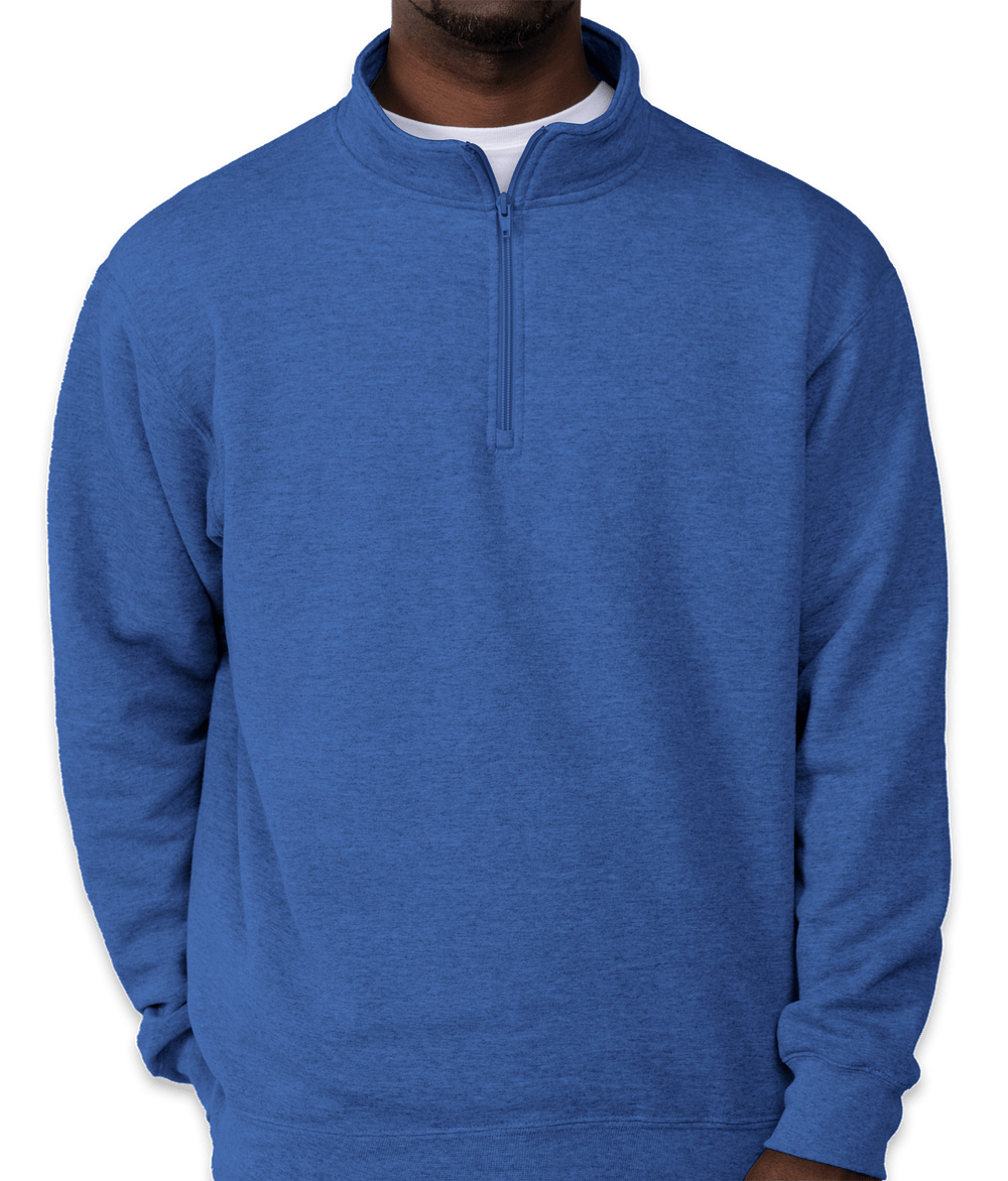 Quarter zip 10th anniversary Fundraiser - unisex shirt design - front