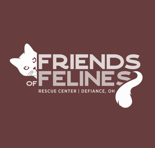 Friends of Felines Rescue Winter Shirt Fun-Raiser! shirt design - zoomed