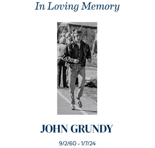 John Grundy Scholarship Fund shirt design - zoomed