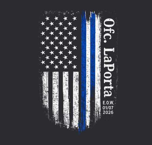 In memory of Officer Stephen LaPorta shirt design - zoomed