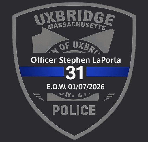 In memory of Officer Stephen LaPorta shirt design - zoomed