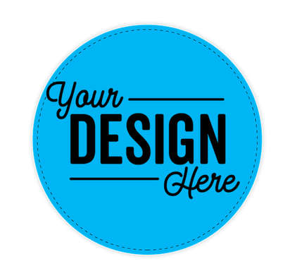 Full Color 12" Circle Floor Decal - Columbia Blue