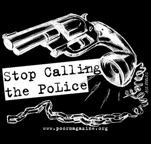 Support Black/Brown Youth in Poverty Reporting on PoLice Terror/Gun Violence shirt design - zoomed