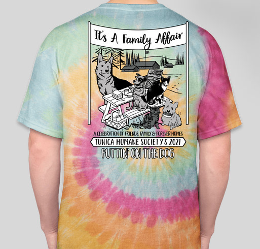 Tunica Humane Society’s Puttin’ on the Dog! It’s a Family Affair! Fundraiser - unisex shirt design - back