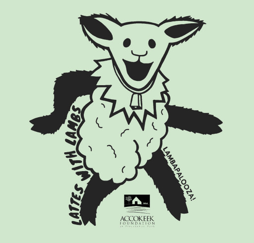 Lattes with Lambs: Lambapalooza Tees shirt design - zoomed