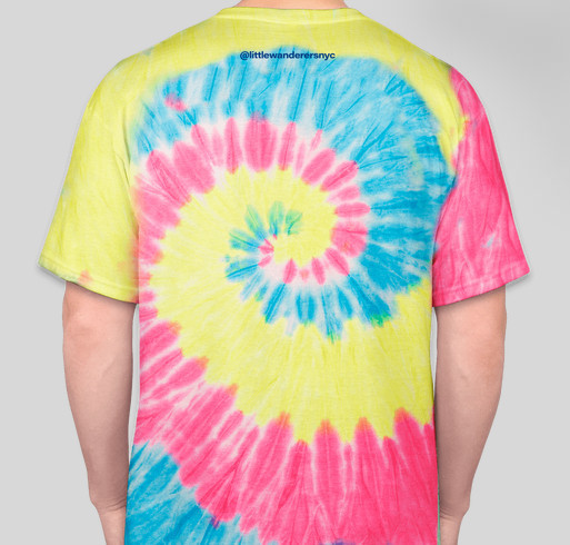Little Wanderers Tie Dye T-Shirt Fundraiser Fundraiser - unisex shirt design - back