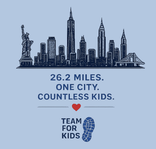 NYC Marathon 2026 shirt design - zoomed