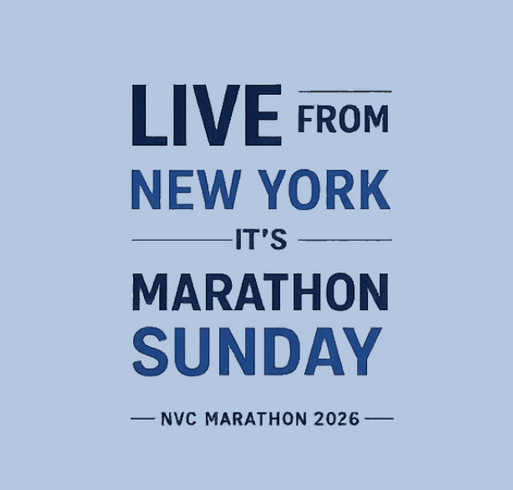 NYC Marathon 2026 shirt design - zoomed