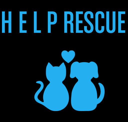 H E L P RESCUE shirt design - zoomed