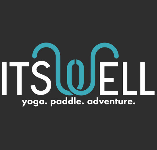 Support itswell yoga + paddle shirt design - zoomed