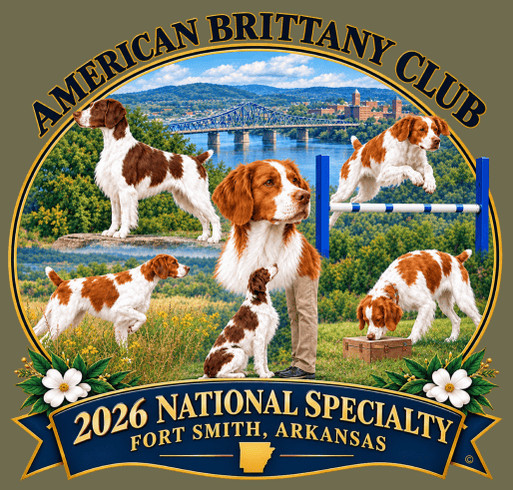 2026 American Brittany Club National Specialty shirt design - zoomed