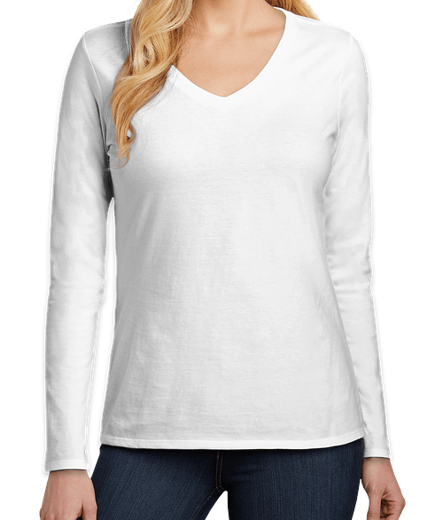 black v neck shirt long sleeve