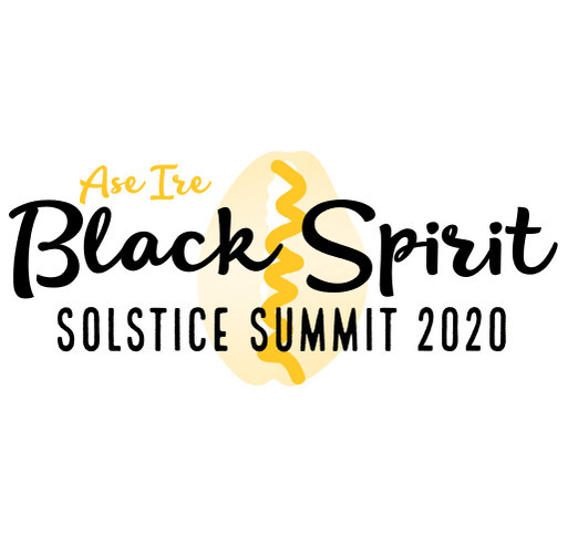 Black Spirit Solstice Summit 2020 shirt design - zoomed