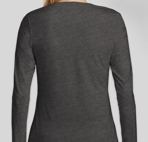 Ladies Long Sleeve Shirt Fundraiser - unisex shirt design - back