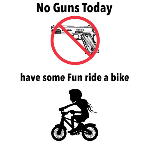 No Guns Today - Gun Bike Exchange shirt design - zoomed