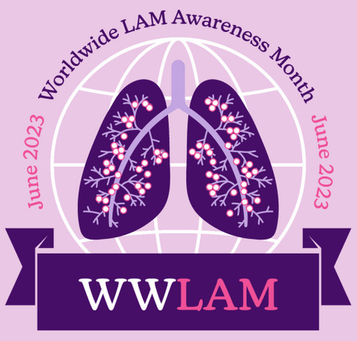 Worldwide LAM Awareness Month 2023 shirt design - zoomed